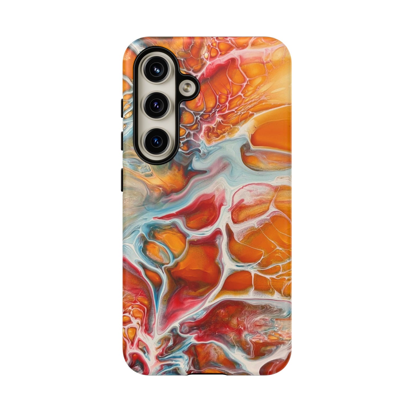 Phone Case - Abstract Orange Lightning Art for Orange Creamsicle Lovers