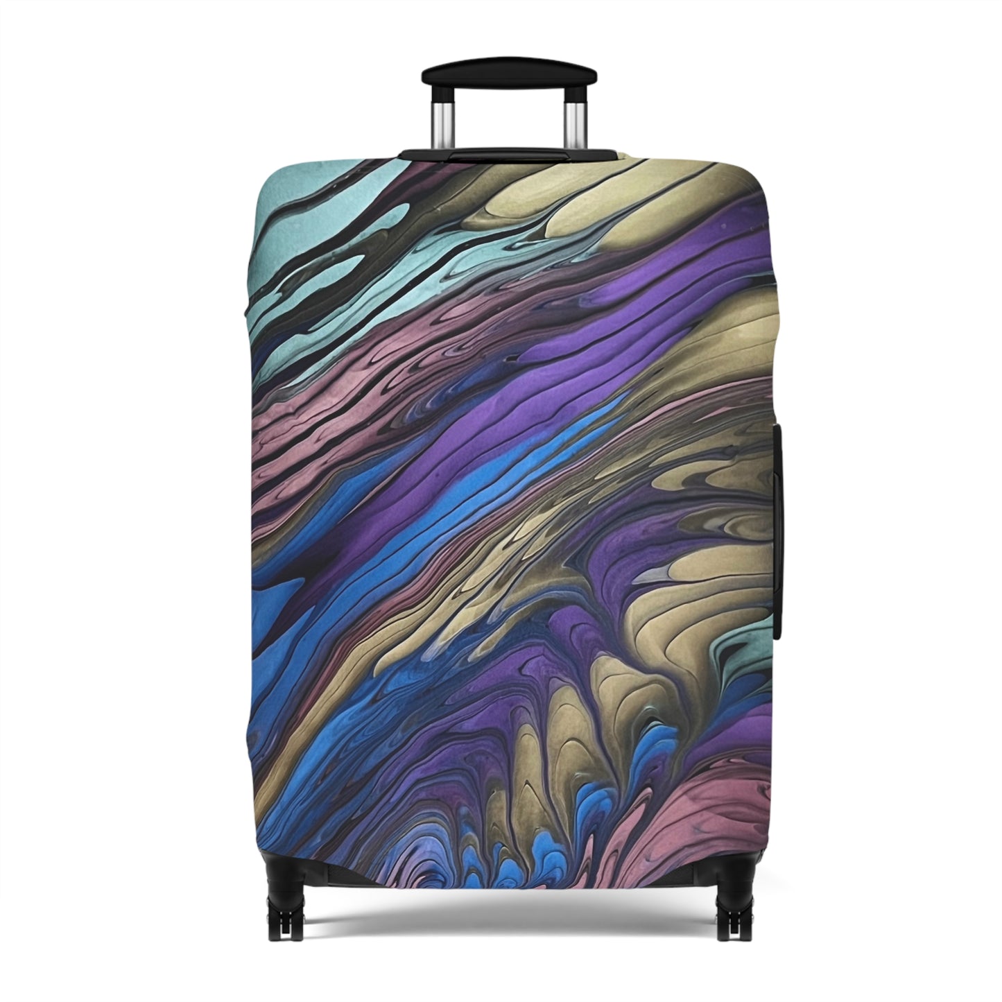 Black, Purple, Green, Red, Gold Individualized Carry On Suitcase/Luggage Cover