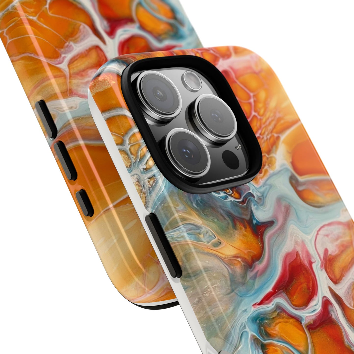 Phone Case - Abstract Orange Lightning Art for Orange Creamsicle Lovers