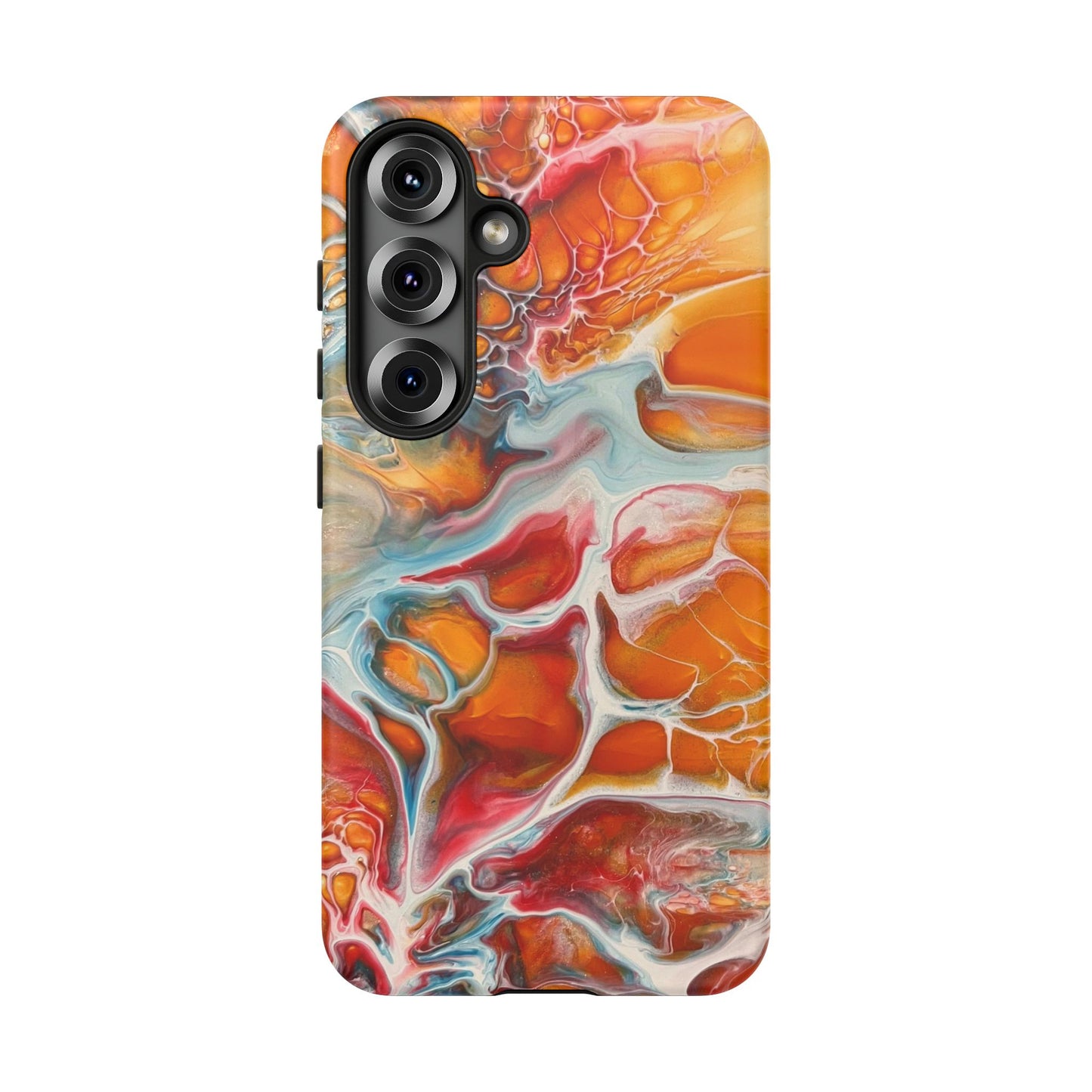 Phone Case - Abstract Orange Lightning Art for Orange Creamsicle Lovers