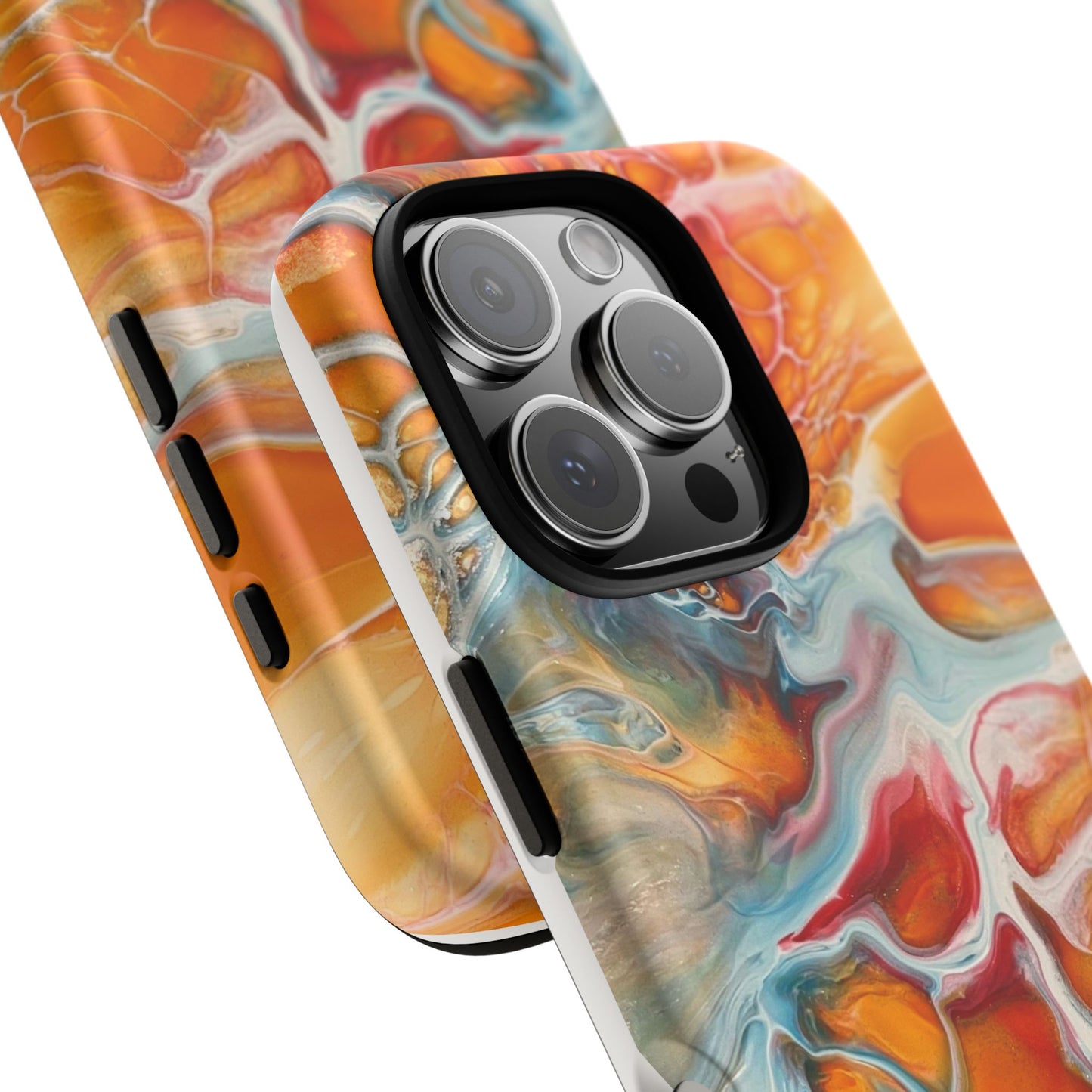 Phone Case - Abstract Orange Lightning Art for Orange Creamsicle Lovers