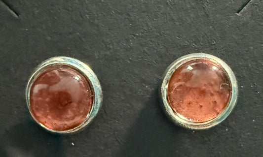 Copper Stud earrings - Birdsong Lane Art