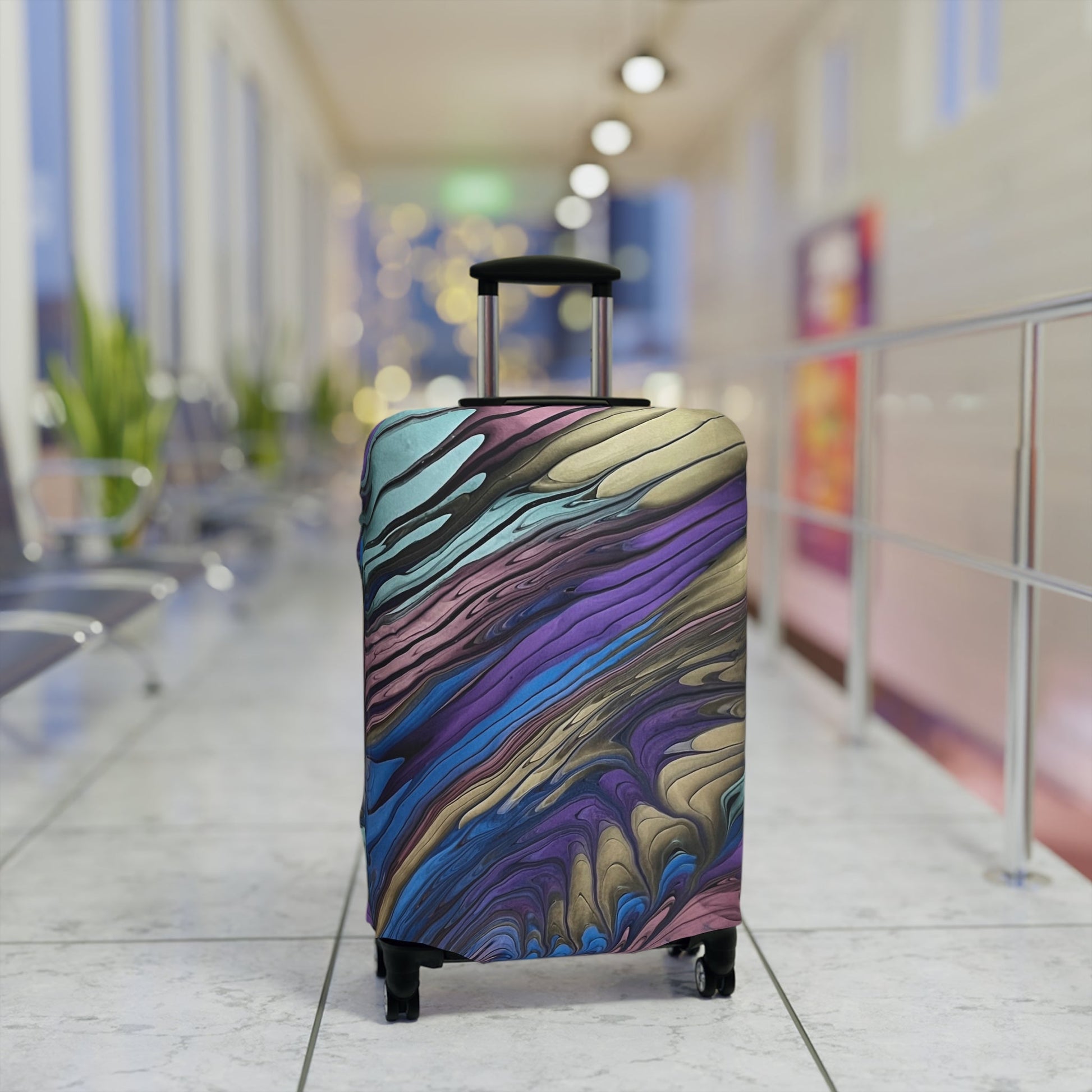 Custom Carry On Suitcase/Luggage Cover - Birdsong Lane Art
