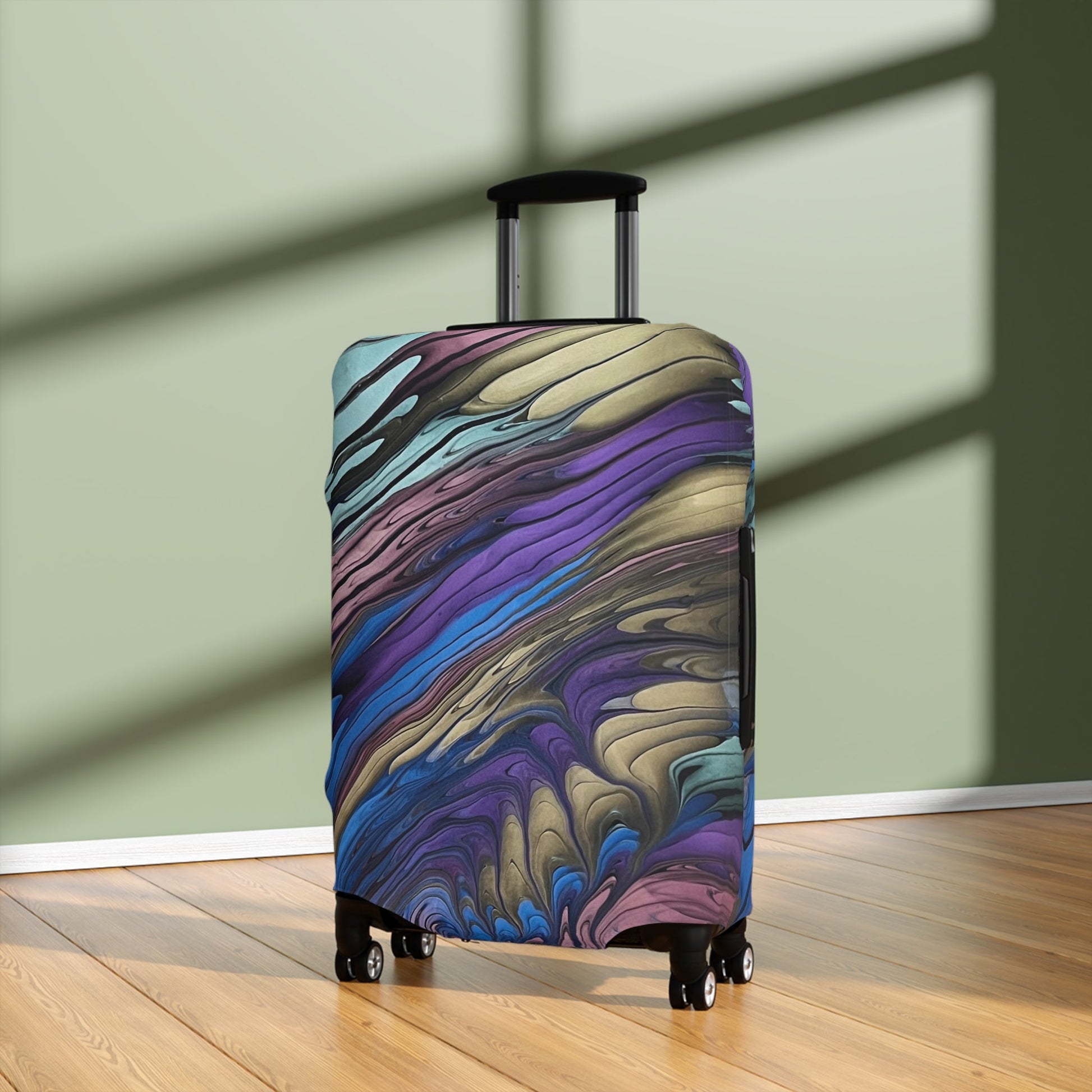 Custom Carry On Suitcase/Luggage Cover - Birdsong Lane Art