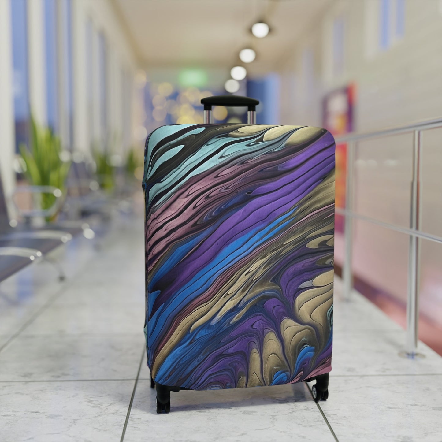 Custom Carry On Suitcase/Luggage Cover - Birdsong Lane Art