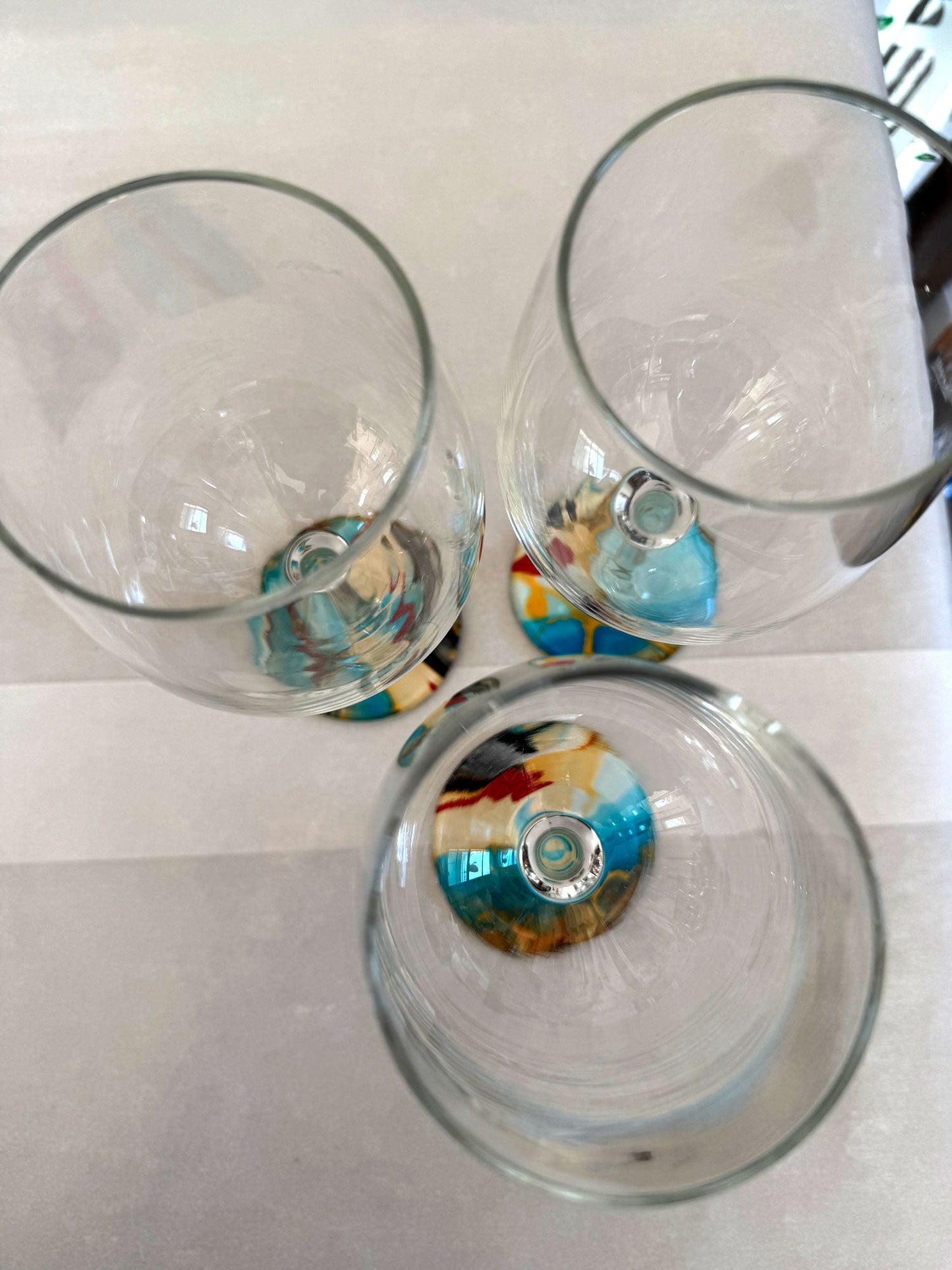 Custom - Painted Wine Glasses - Birdsong Lane Art