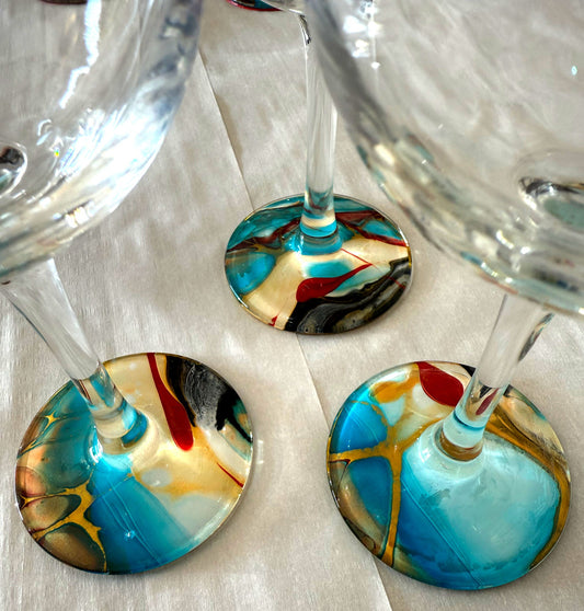 Custom - Painted Wine Glasses - Birdsong Lane Art