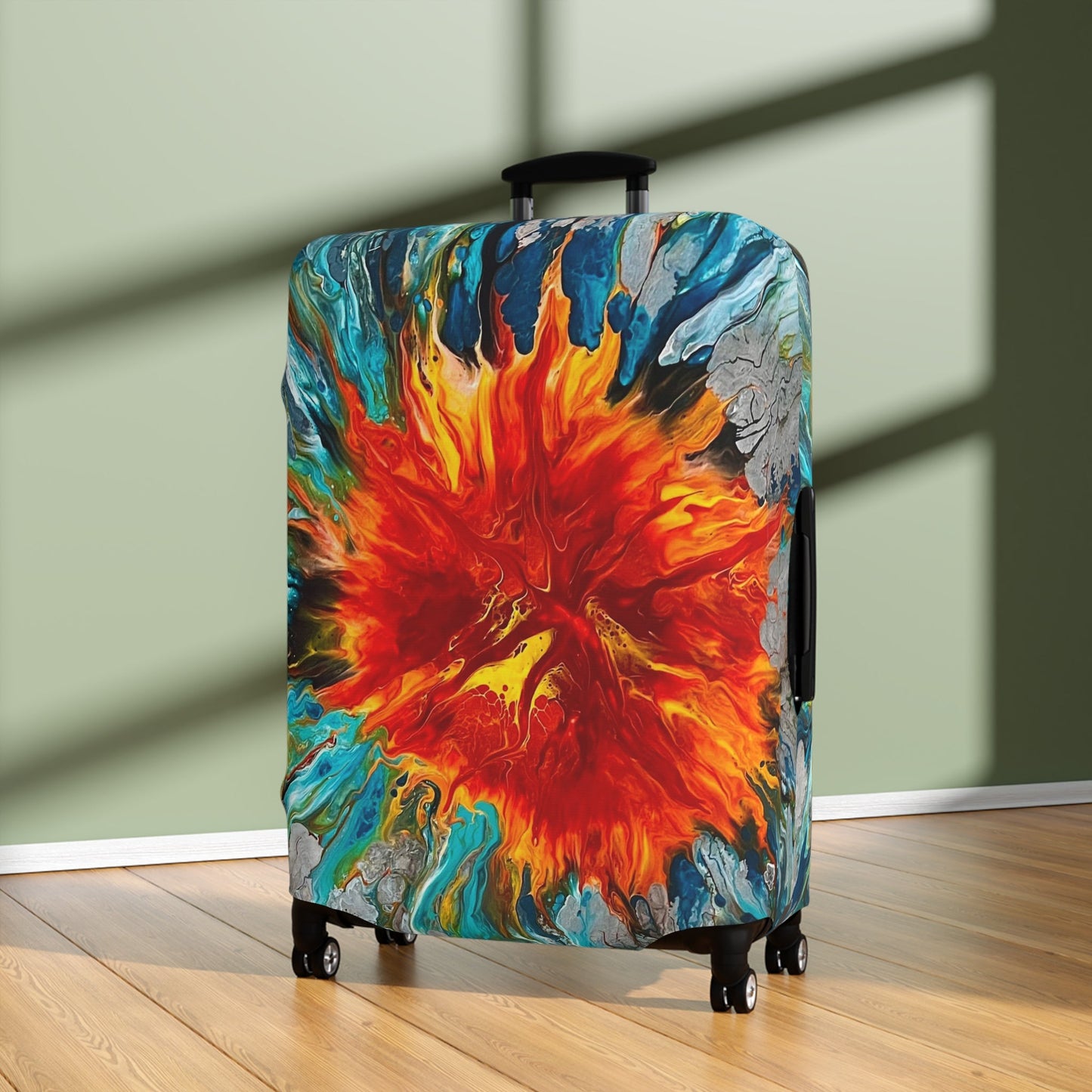 Fire and Water Individualized Carry On Suitcase/Luggage Cover - Birdsong Lane Art