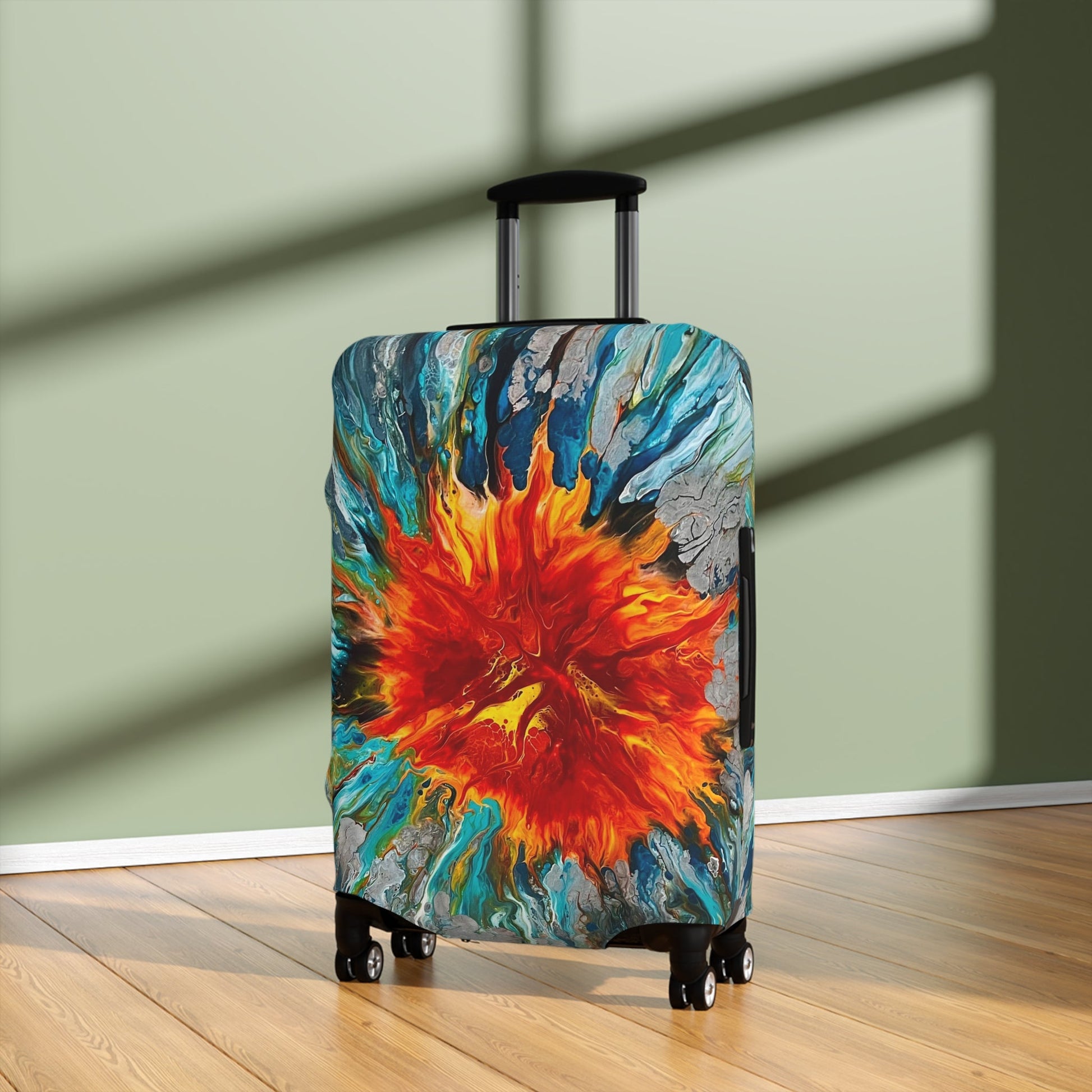 Fire and Water Individualized Carry On Suitcase/Luggage Cover - Birdsong Lane Art