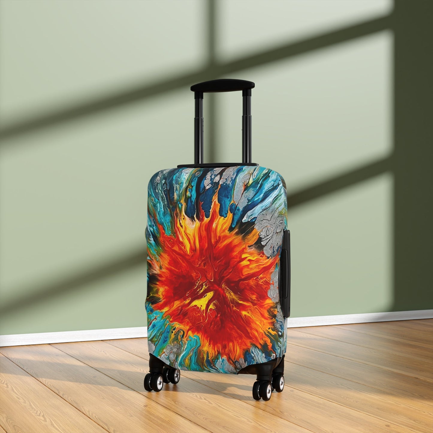 Fire and Water Individualized Carry On Suitcase/Luggage Cover - Birdsong Lane Art