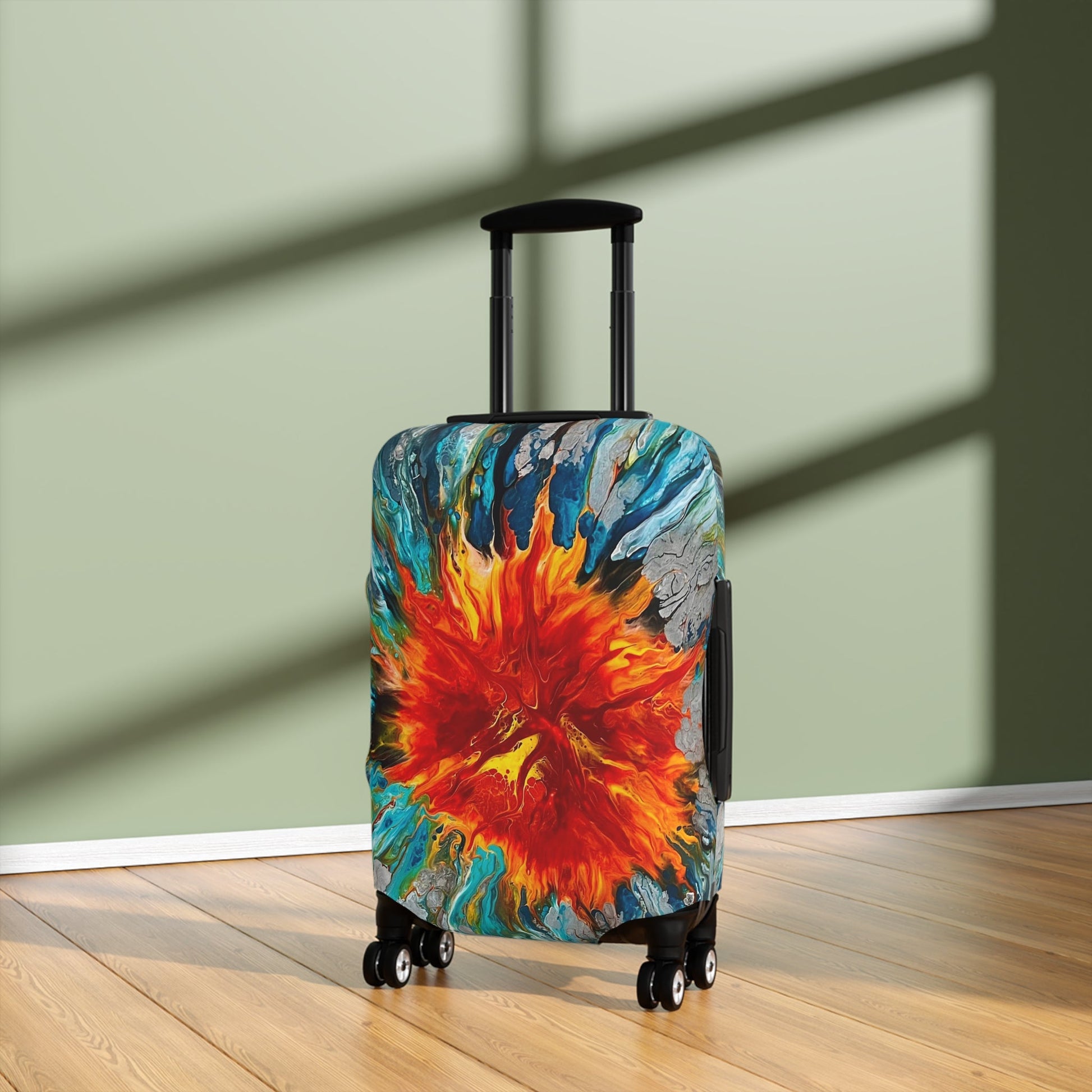 Fire and Water Individualized Carry On Suitcase/Luggage Cover - Birdsong Lane Art