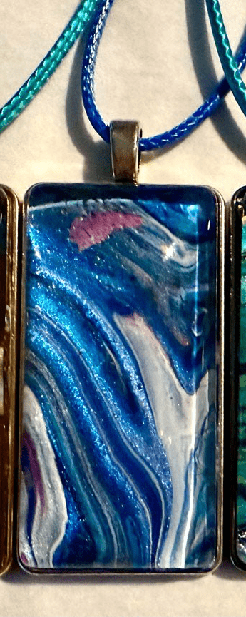 Handmade Rectangle Pendant Necklaces - Birdsong Lane Art