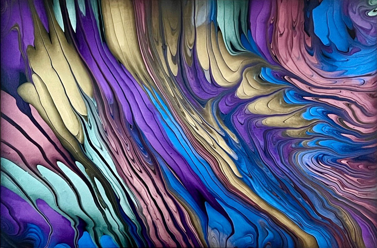 Let the Pearl Paints Shine - 24x36 Painting - Birdsong Lane Art