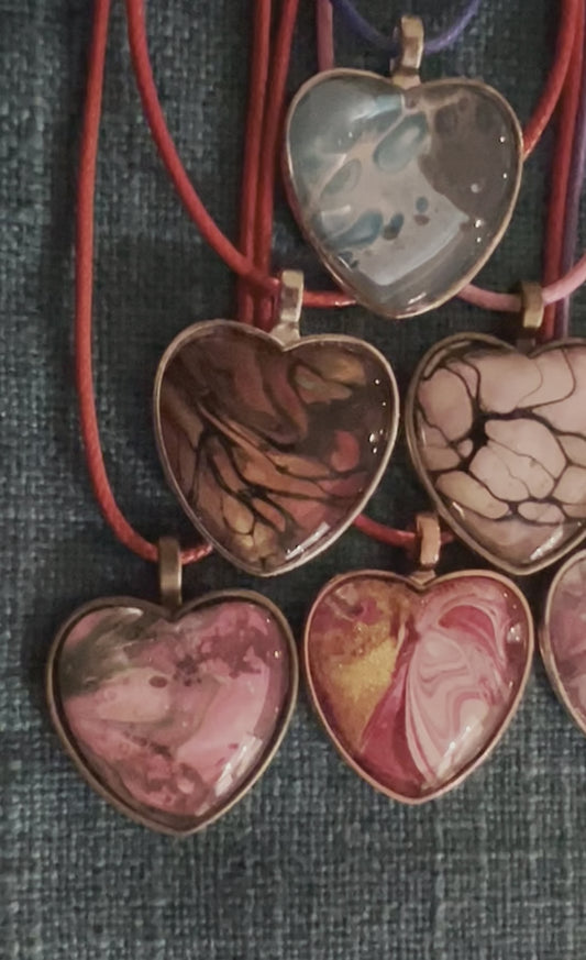 Heart necklaces