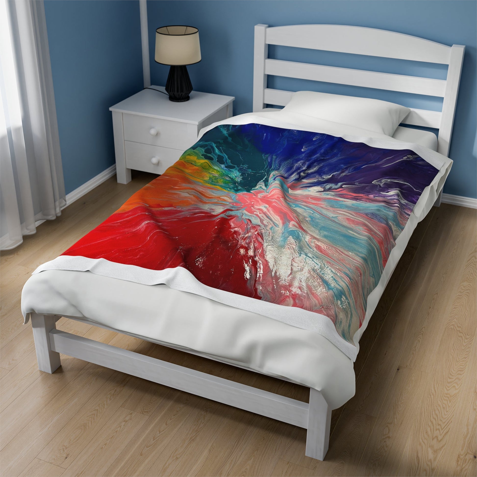 Pride Velveteen Plush Blanket - Birdsong Lane Art
