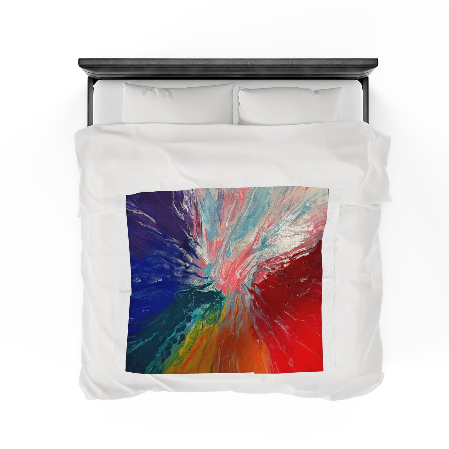 Pride Velveteen Plush Blanket - Birdsong Lane Art
