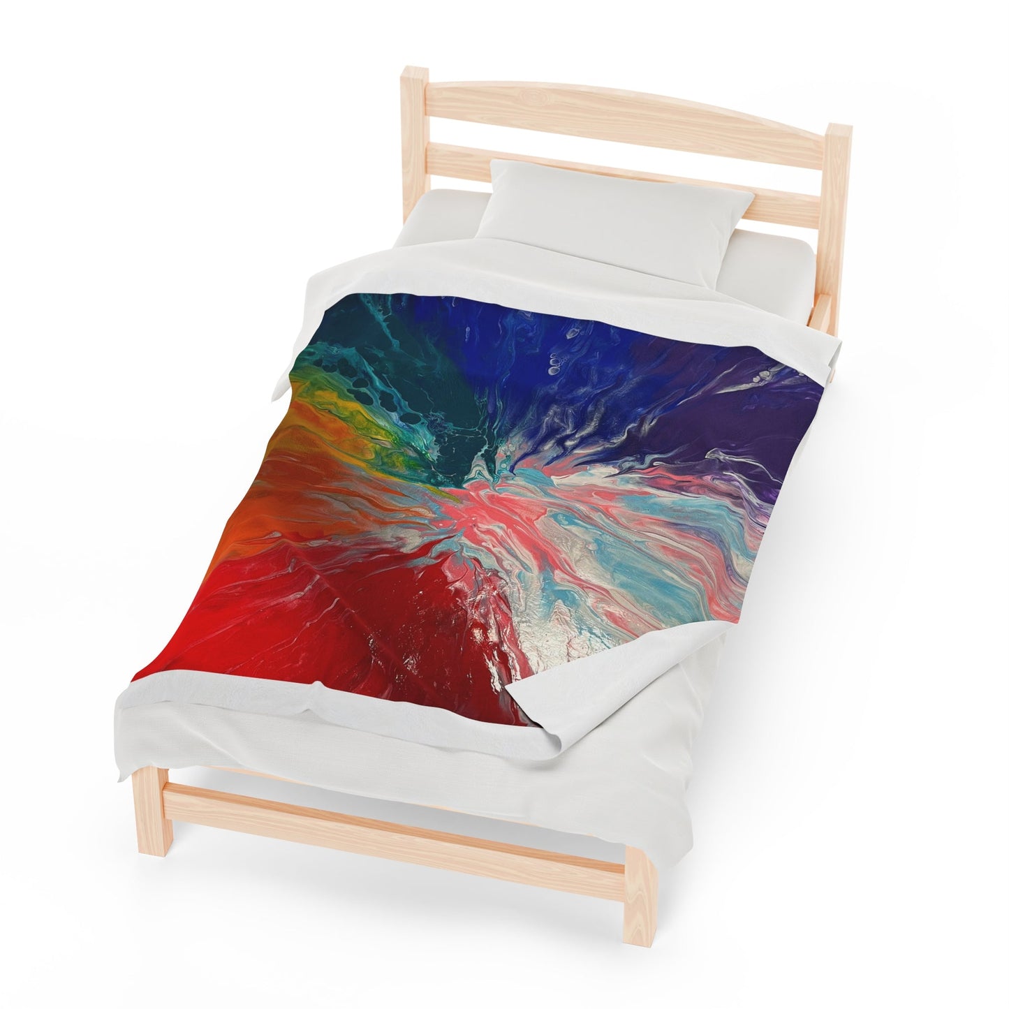 Pride Velveteen Plush Blanket - Birdsong Lane Art