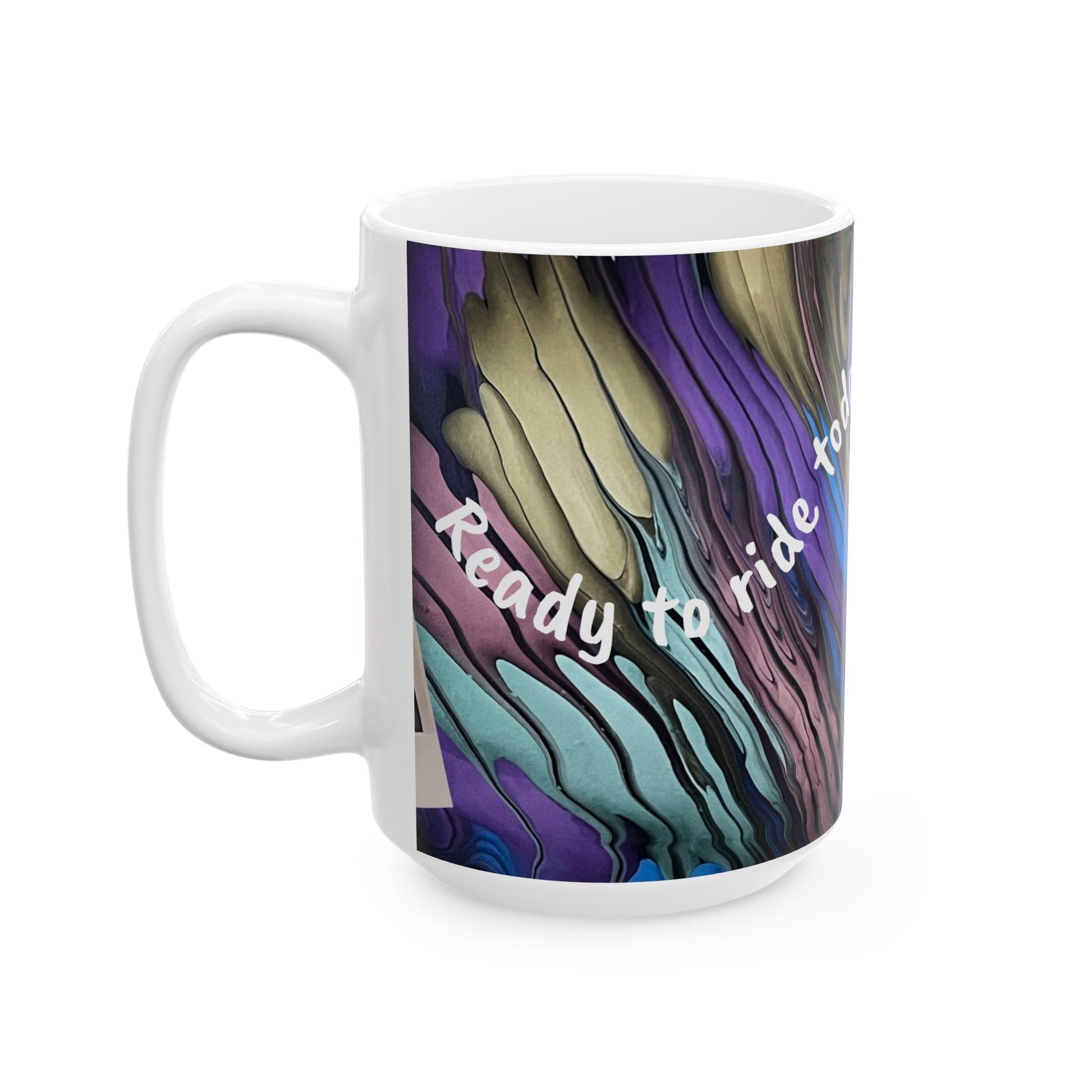 Ready to Ride Today's Wave Ceramic Coffee/Tea Mug - Birdsong Lane Art