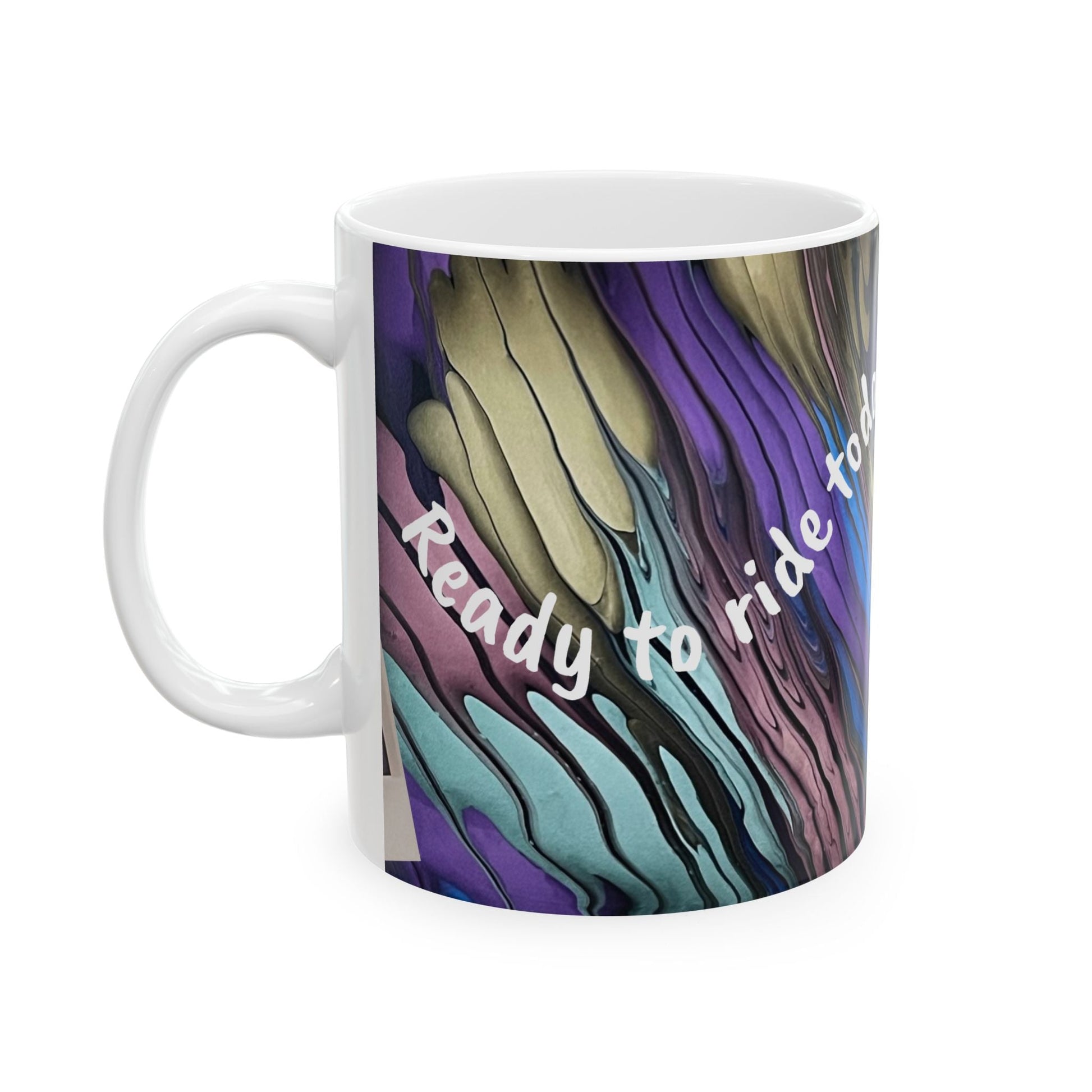 Ready to Ride Today's Wave Ceramic Coffee/Tea Mug - Birdsong Lane Art
