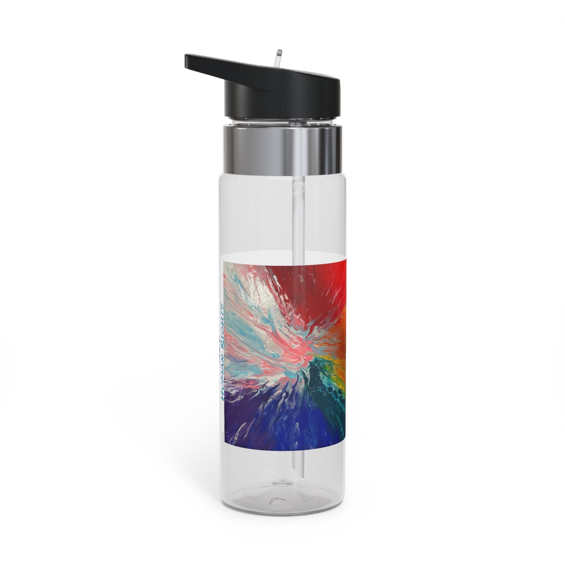 Trans Rights are Human Rights Sport Bottle, 20oz - Birdsong Lane Art