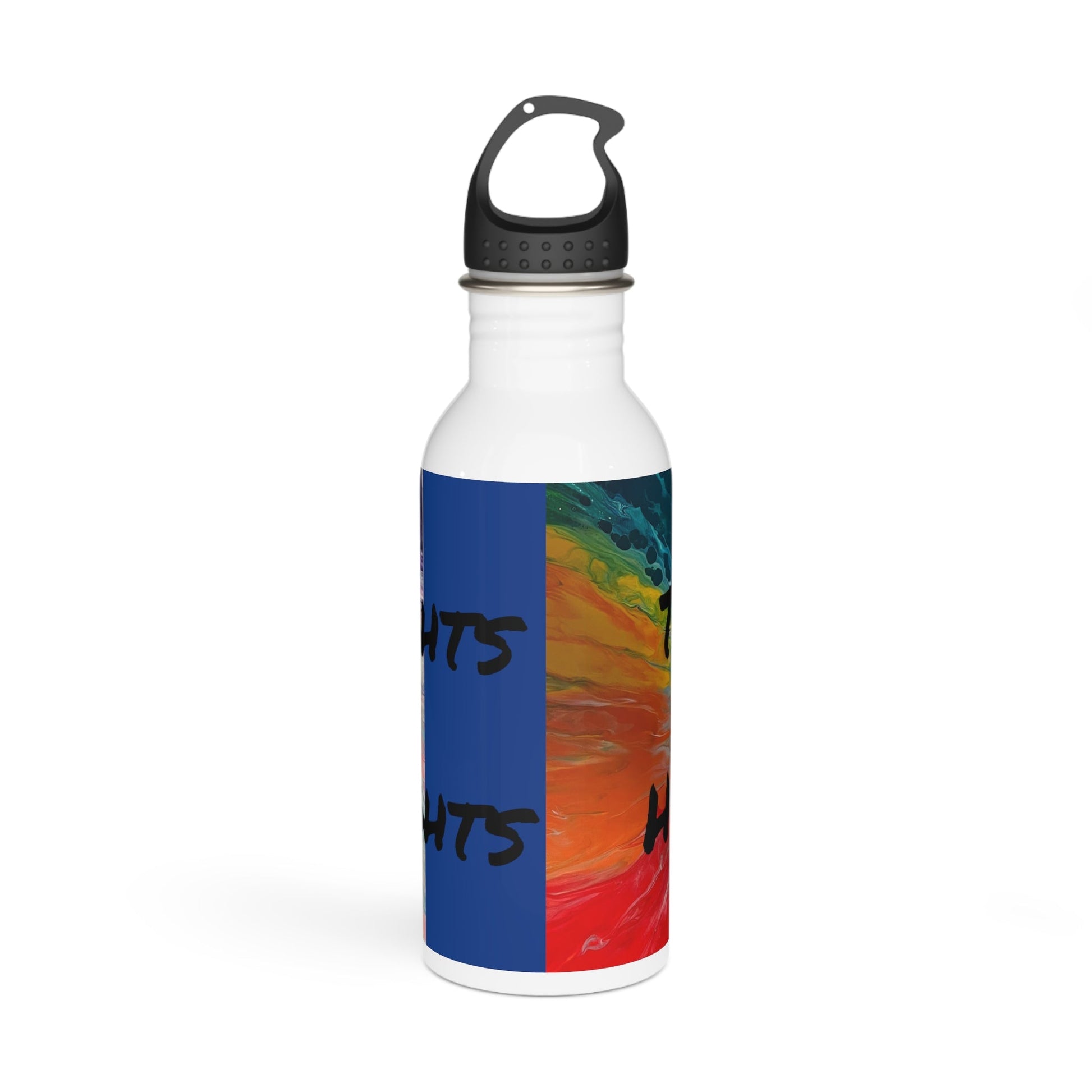 Trans Rights are Human Rights Stainless Steel Water Bottle - Birdsong Lane Art