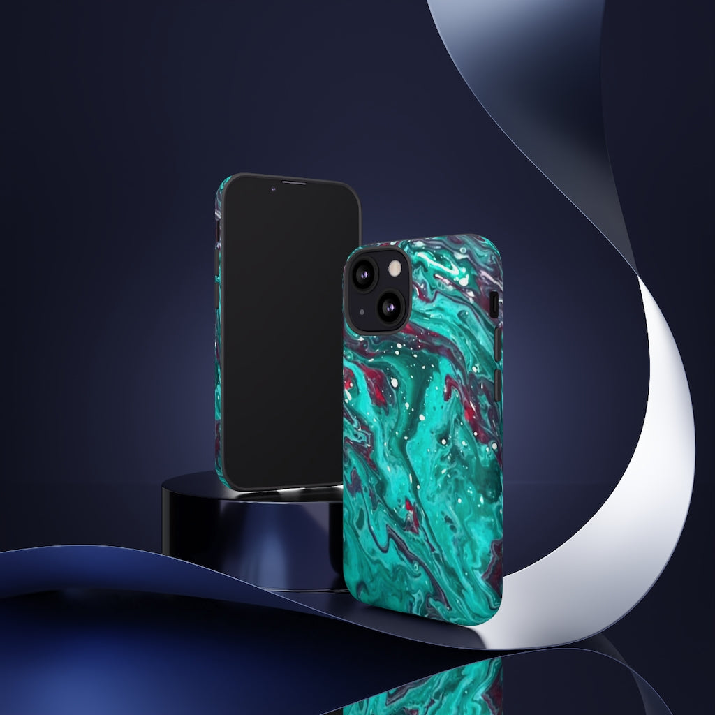 Teal Art iPhone and Samsung Cellphone Cases