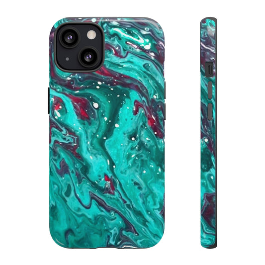 Teal Art iPhone and Samsung Cellphone Cases