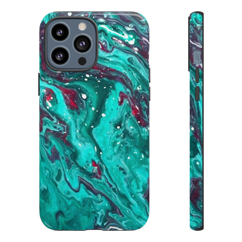 Teal Art iPhone and Samsung Cellphone Cases
