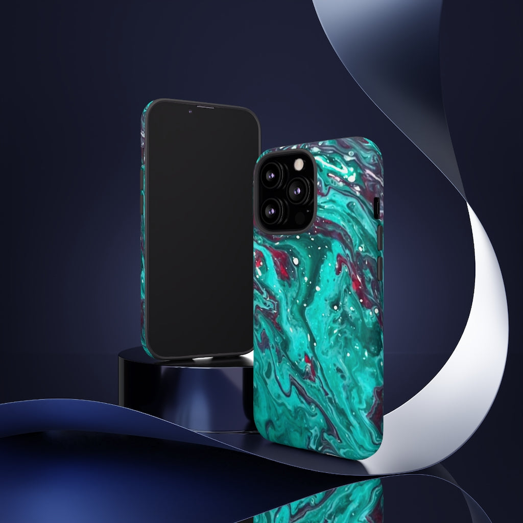 Teal Art iPhone and Samsung Cellphone Cases