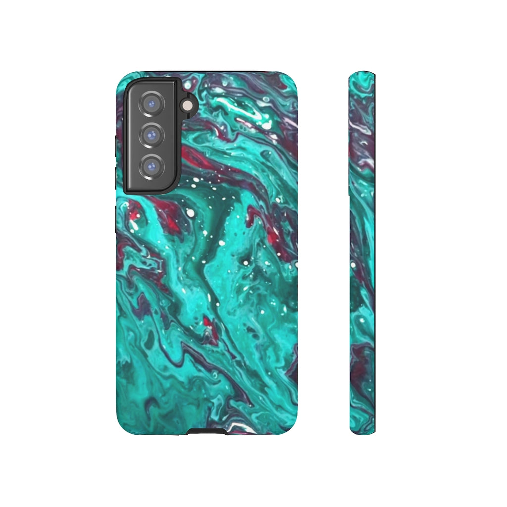 Teal Art iPhone and Samsung Cellphone Cases