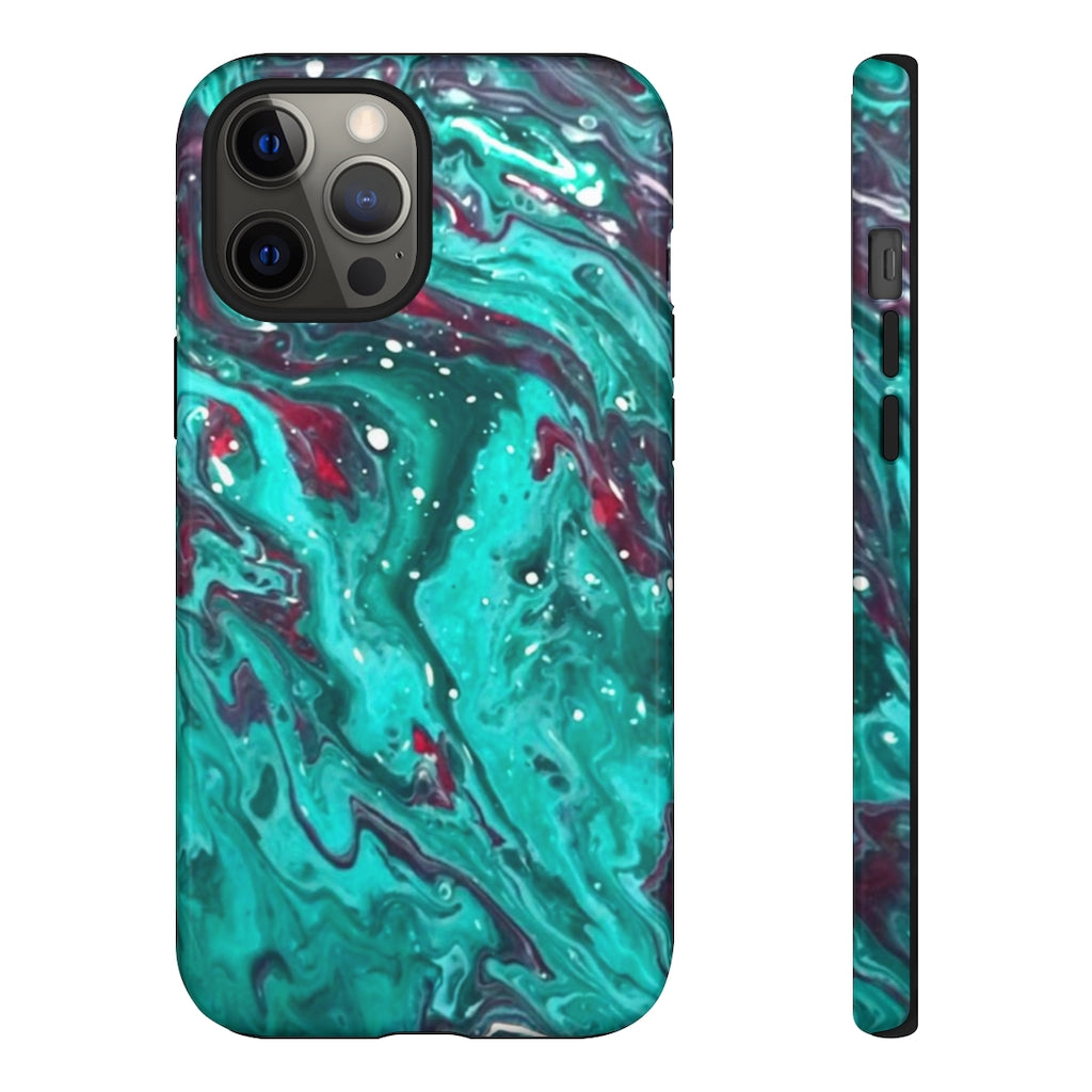 Teal Art iPhone and Samsung Cellphone Cases