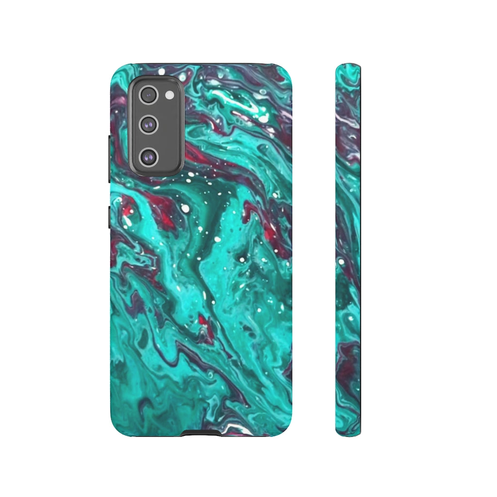 Teal Art iPhone and Samsung Cellphone Cases