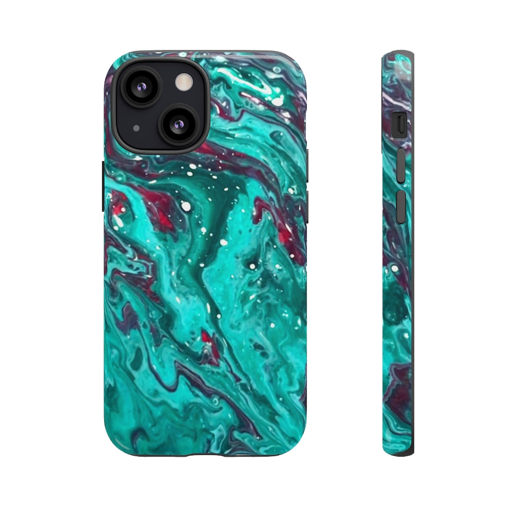 Teal Art iPhone and Samsung Cellphone Cases