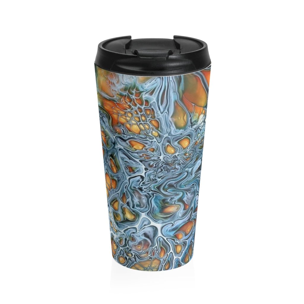 Firey Hot Stainless Steel Travel Mug - Birdsong Lane Art