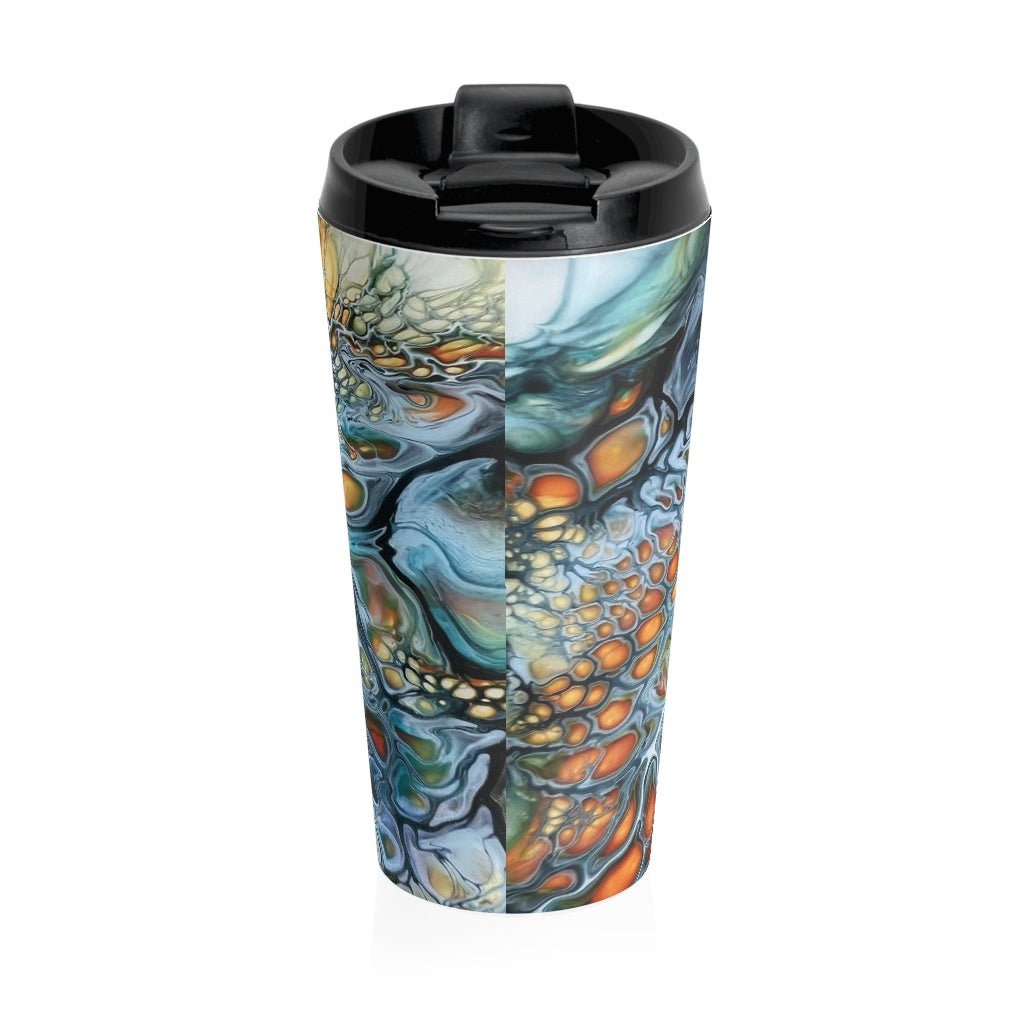 Firey Hot Stainless Steel Travel Mug - Birdsong Lane Art