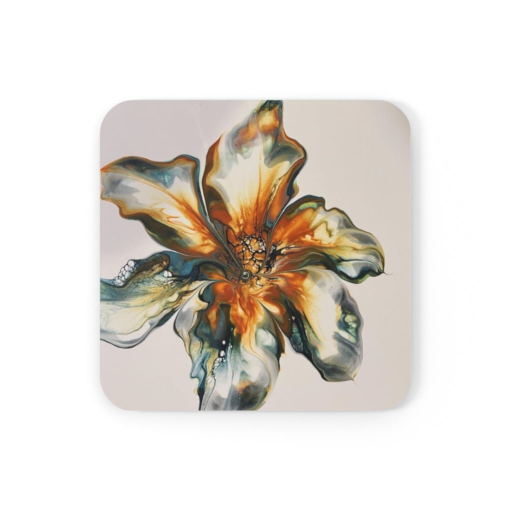 Flower Cork Back Coaster - Birdsong Lane Art