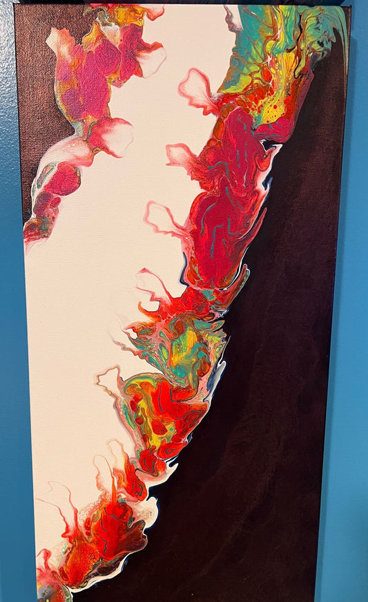 Handmade Wall Art: Aflame - Birdsong Lane Art