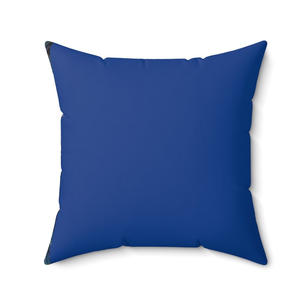 Ocean and Fire Spun Polyester Square Pillow - Birdsong Lane Art