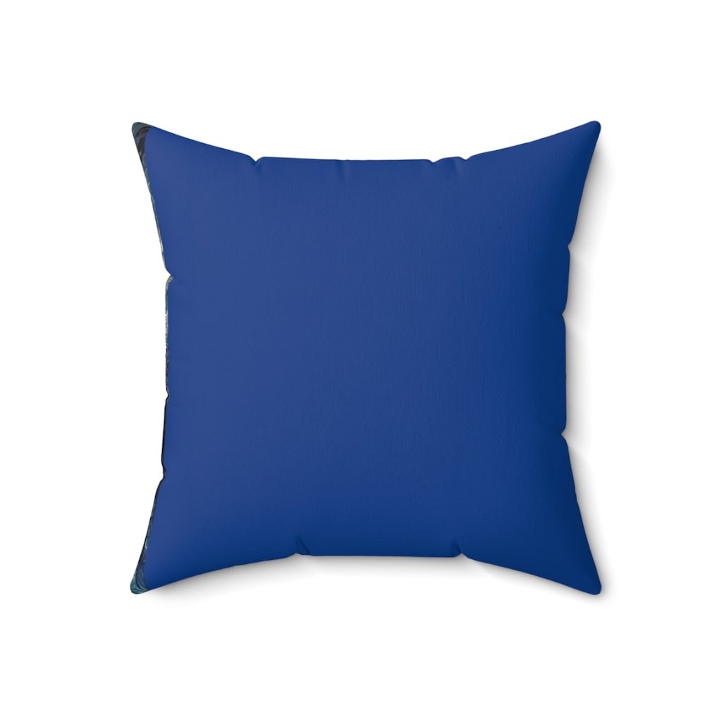 Ocean and Fire Spun Polyester Square Pillow - Birdsong Lane Art