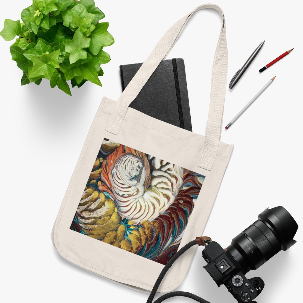 Spinning Like a Tornado Organic Canvas Tote Bag - Birdsong Lane Art