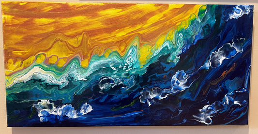 Stormy Seas, Coppery Skies - Birdsong Lane Art