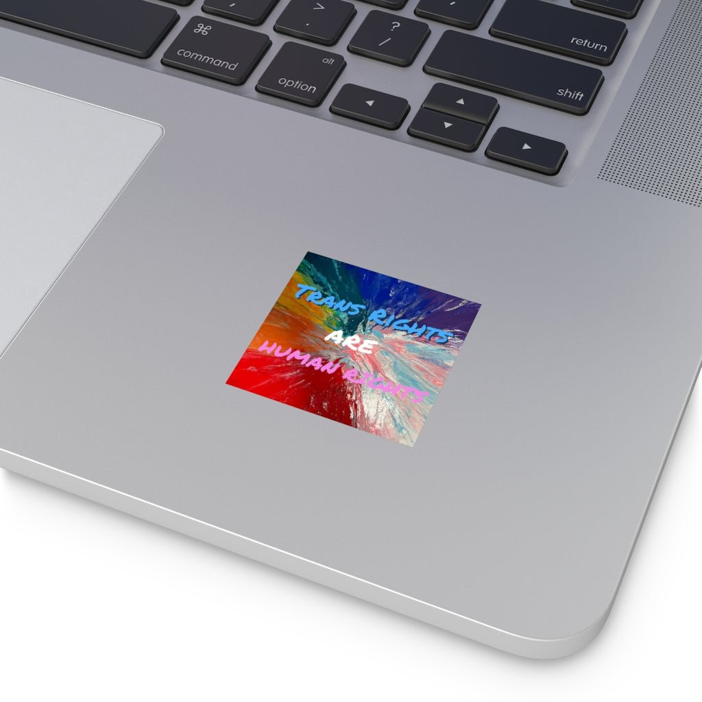 Trans Rights are Human Rights Square Stickers, Indoor\Outdoor - Birdsong Lane Art