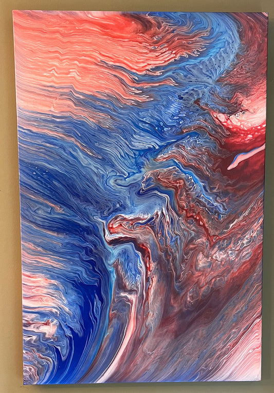 Women Rise Up Handmade Wall Art: 24x36 - Birdsong Lane Art